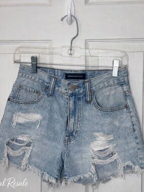 Aeropostale 90s High Rise Distressed Denim Shorts Cutoff Frayed Festival Y2K